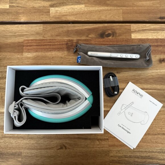 RENPHO Eyeris 1 Eye Face Massager w/ Heat Sleep Mask Migraine Relief Bluetooth + - Picture 11 of 16